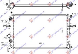 RADIATOR 1.4-1.6-1.8 AUTOMATIC +AC (600x370) (VALEO)