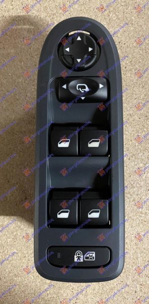 PREKIDAC U PREDNJIM VRATIMA (ELEKTRO-SKLOPIV RETROVIZOR) (SA OKVIROM) (32 PIN) LEVO