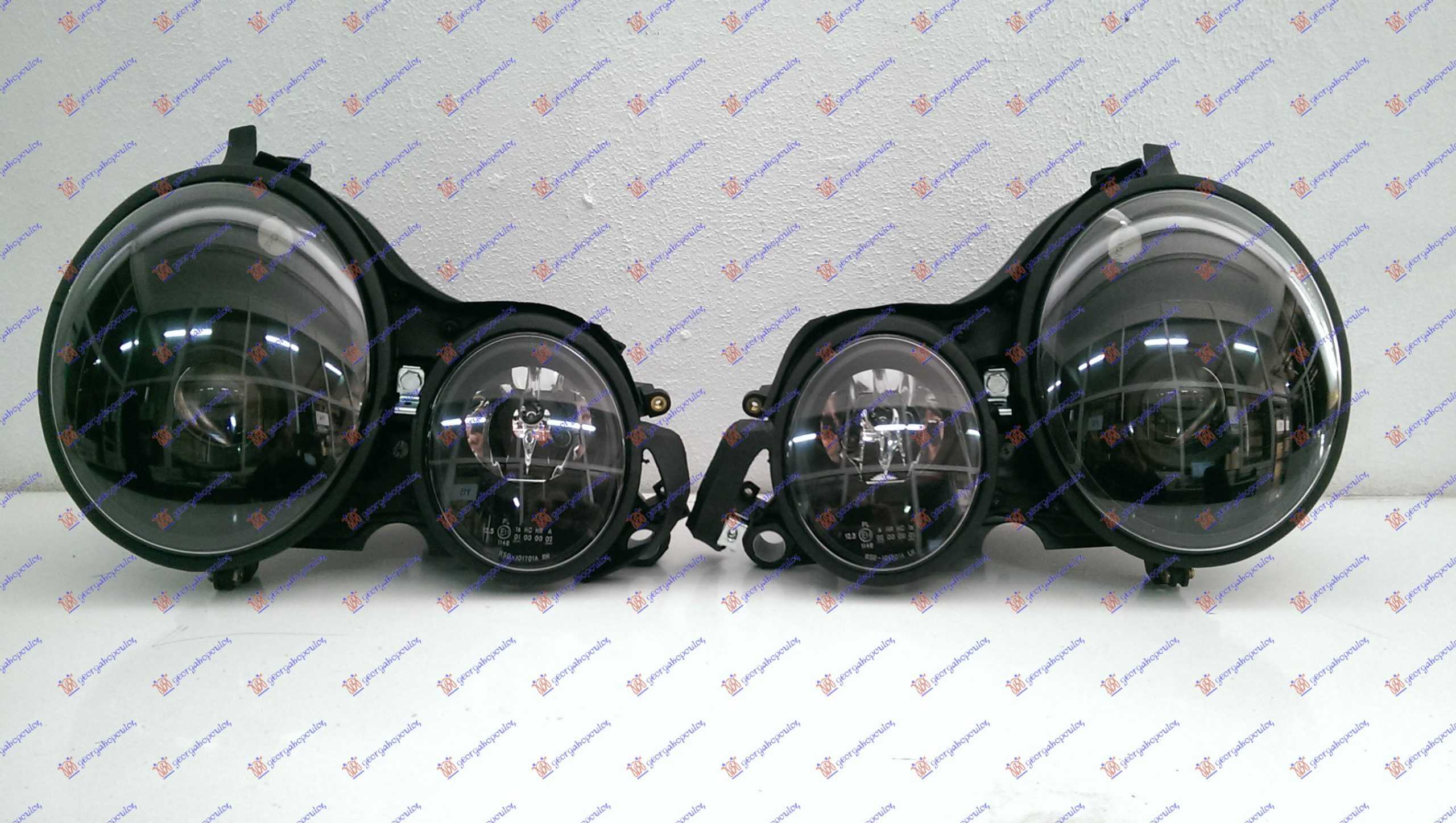 HEAD LAMP ANGEL EYES BLACK