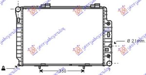 RADIATOR 2.0-2.3 PETROL MANUAL/AUTOMATIC+AC (610x420) (MAHLE PREMIUM LINE)