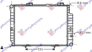RADIATOR 2.4-3.2 PETROL - 2.0-2.5 DIESEL+/- A/C (640x490) (MAHLE BEHR)