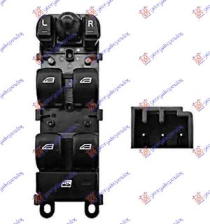 PREKIDAC U PREDNJIM VRATIMA (4 TASTERA) (3 PIN) LEVO
