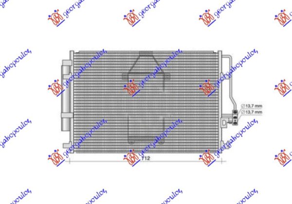 HLADNJAK KLIME 2.2-3.0 CDI DIZEL (AUTO) (715x445x16)