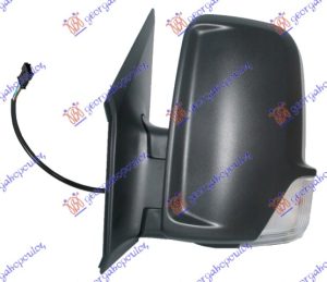 RETROVIZOR ELEKTRICNI SA GREJACEM (MIGAVAC) 2009- (A KVALITET) (KONVEKSNO STAKLO) LEVO