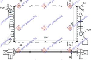 HLADNJAK MOTORA 2.5 D (-AC) (60x33)