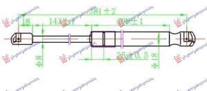 AMORTIZER GEPEK STAKLA (385L-140N)
