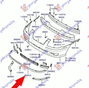 FRONT BUMPER SPOILER 2006- (O)