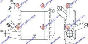 HLADNJAK INTERKULERA 2.5 TD (192x204x62)