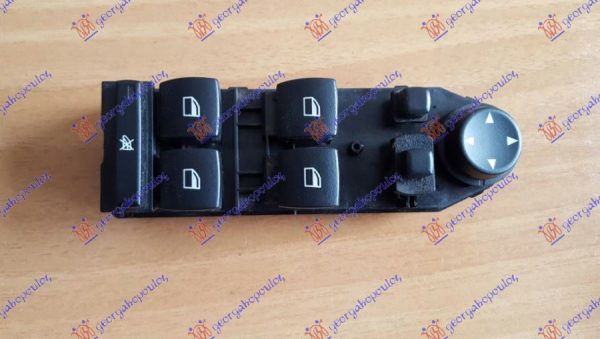 PREKIDAC U PREDNJIM VRATIMA (4 TASTERA) (ELEKTRO-SKLOPIV RETROVIZOR) -2007 (4 PIN) LEVO