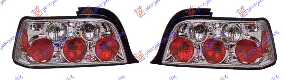 TAIL LAMP SET (LEXUS) (CHROME)