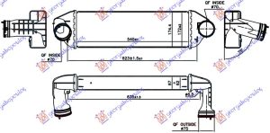HLADNJAK INTERKULERA 3.0 sd-xDrive (540x172x67)
