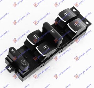 PREKIDAC U PREDNJIM VRATIMA HROM (4 TASTERA) (9 PIN) LEVO