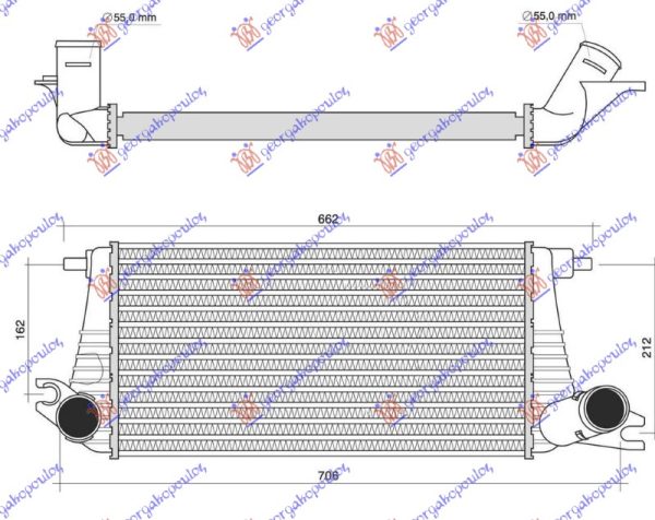 HLADNJAK INTERKULERA 1.6 SX JCW BENZIN (510x261)
