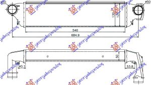 HLADNJAK INTERKULERA 2.0TD (54x129x50) (50-50)