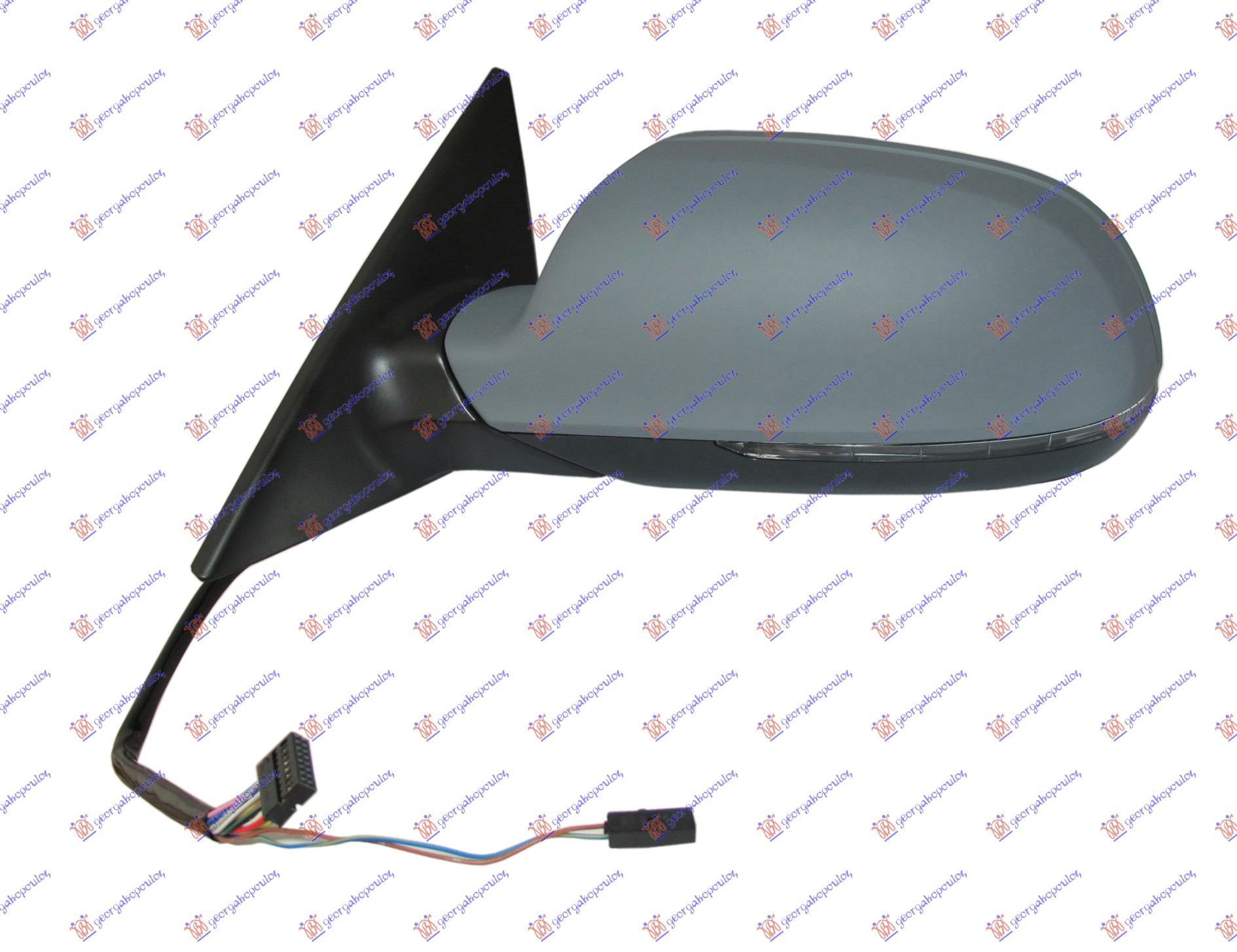 RETROVIZOR ELEKTRICNI SA GREJACEM PM (SPORTBACK) 2010- (A KVALITET) (ASFERICNO STAKLO) LEVO