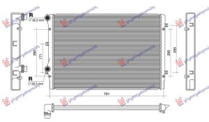 RADIATOR 1.8-2.0 TFSi PETROL (650x450x32)(KOYO)