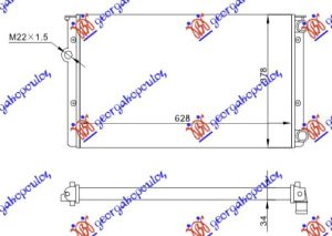 RADIATOR 1.6-1.8-2.0 (630x380) (VALEO)