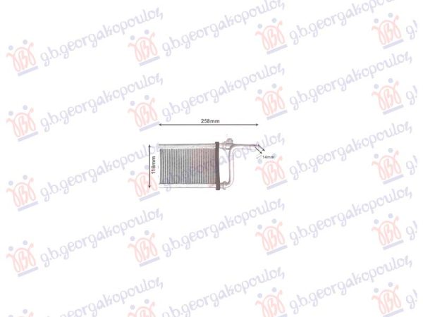 HEATER RADIATOR PETROL/DIESEL (REAL PART) (92x148)