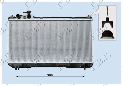 RADIATOR 2.0 PETROL +/- A/C (350x693) (KOYO)