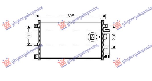 HLADNJAK KLIME 1.8/2.0 BENZIN (558x330)