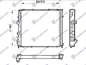 RADIATOR DIESEL (480x440x40) (FUN SCREW) (VALEO)
