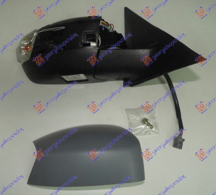 RETROVIZOR ELEKTRICNI SA GREJACEM (ELEKTRO-SKLOPIV) (MIGAVAC) (SVETLO) (7 PIN) DESNO