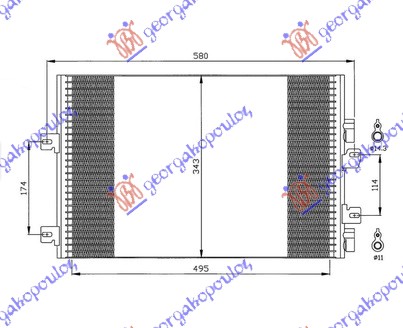 HLADNJAK KLIME 1.5cc DIZEL (500x340) 2003-