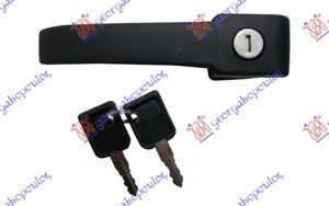 TAIL GATE HANDLE OUTER  (TWIN DOOR)  (W/KEY)