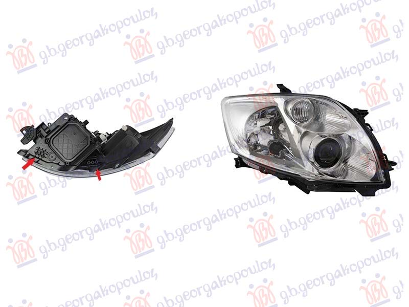 FAR ELEKTRICNI HROM (IKI TIP) (BEZ MOTORA) (DEPO) DESNO