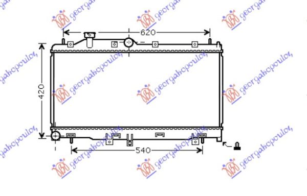 RADIATOR 2.0-2.5 RADIATOR MANUAL (340x685x16) (KOYO)