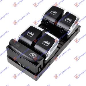 PREKIDAC U PREDNJIM VRATIMA HROM/CRNI (4 TASTERA) (10 PIN) LEVO
