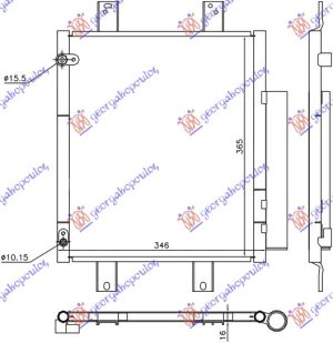 HLADNJAK KLIME 1.0i12V/1.3 16V (330x368)