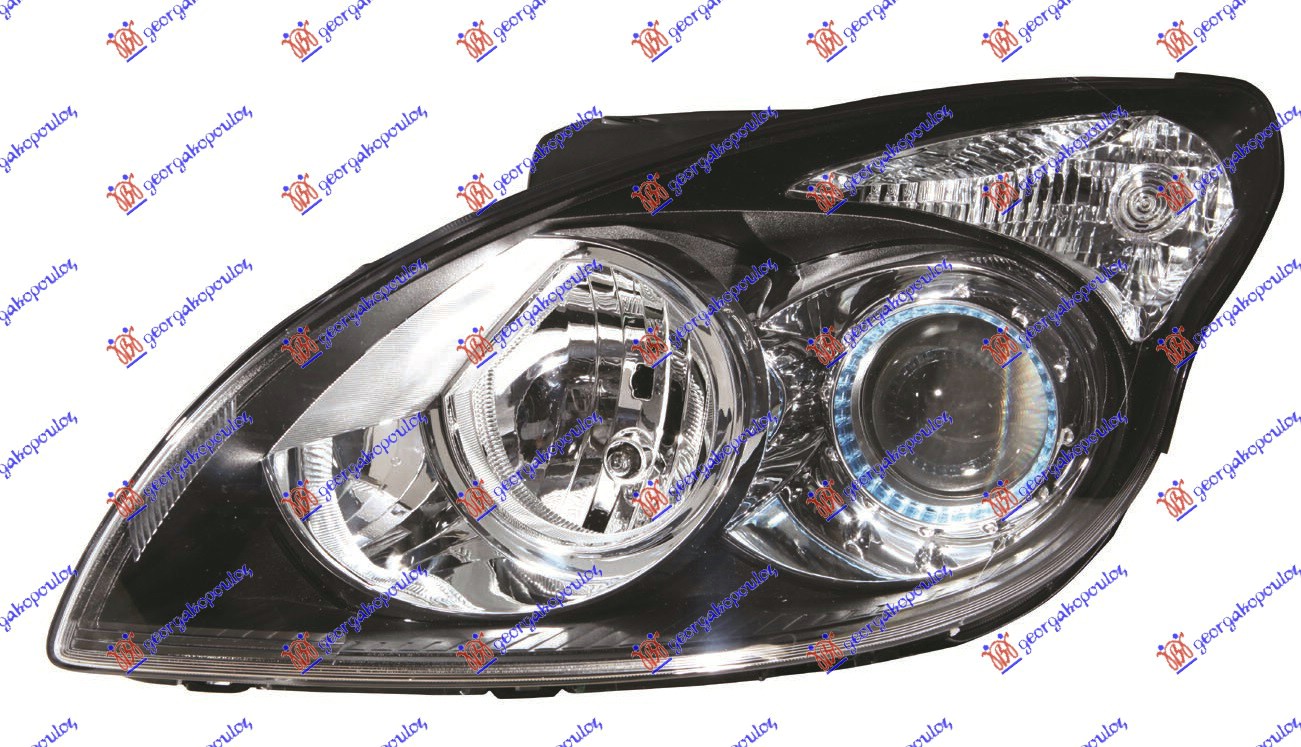 HEAD LAMP ELECTRICAL BLACK (CZECH) (O)