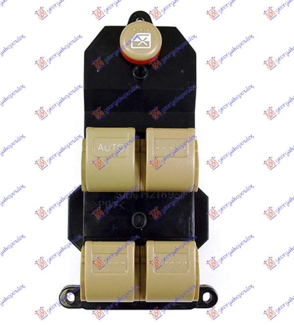 PREKIDAC U PREDNJIM VRATIMA BRAON (4 TASTERA) (20 PIN) LEVO