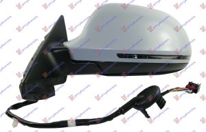 RETROVIZOR ELEKTRICNI SA GREJACEM PM 5 VRATA (ELEKTRO-SKLOPIV) (MIGAVAC) -2010 (ASFERICNO STAKLO) LEVO