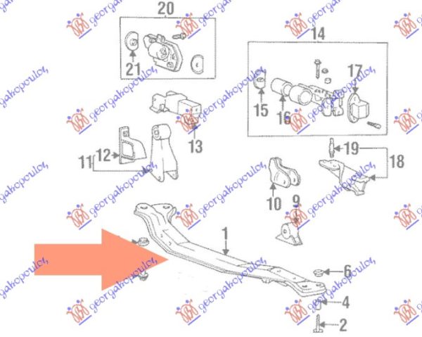 ENGINE MOUNT (O)