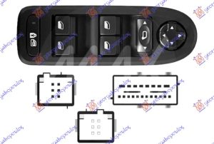 PREKIDAC U PREDNJIM VRATIMA (4 TASTERA) (26 PIN) LEVO