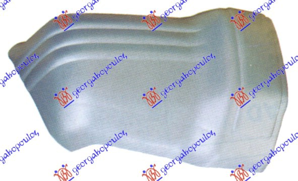 FRONT BUMPER SIDE BLACK (W/FLARE HOLE)
