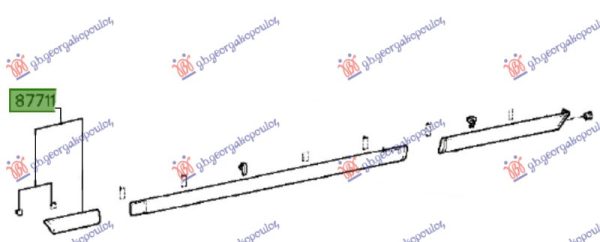 FRONT FENDER MOULDING
