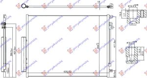 HLADNJAK KLIME ZA SVE MODELE DIZEL (AUTO) (631x464x12)