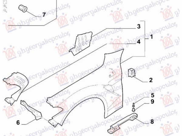 FRONT FENDER (O)