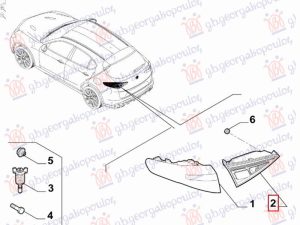 TAIL LAMP INNER LED (O)