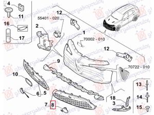 TOW HOOK COVER FRONT (O)