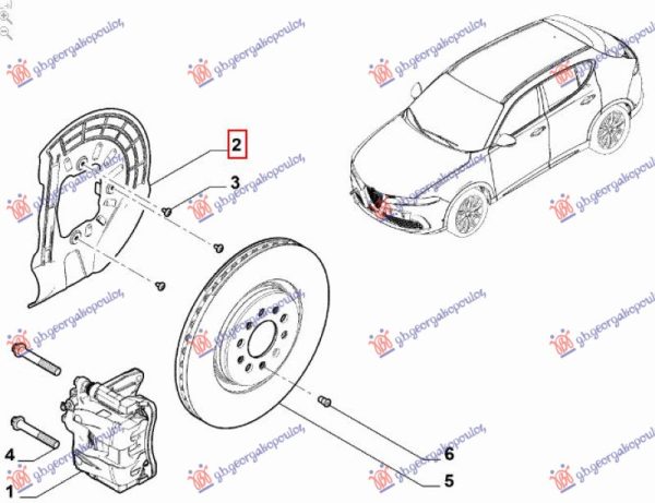 SPLASH PANEL BRAKE DISC FRONT (O)