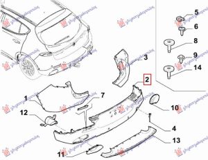 REAR BUMPER (W/2PDC) (O)