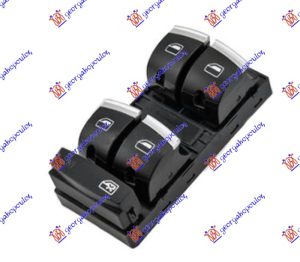 PREKIDAC U PREDNJIM VRATIMA HROM/CRNI (4 TASTERA) (10 PIN) LEVO