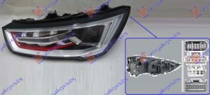 HEAD LAMP Bi-XENON W/LED DRL (S1 RED RIM) (HELLA)