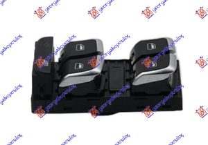 PREKIDAC U PREDNJIM VRATIMA HROM/CRNI (4 TASTERA) (10 PIN) LEVO