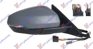 RETROVIZOR ELEK. SA GREJ. PM (ELEKTRO-SKLOPIV) (MIGAVAC) (MEMORIJA) (MRTAV UGAO) (14 PIN) (A KVAL) (KONVEKSNO STAKLO) DESNO