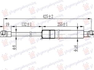 AMORTIZER GEPEK VRATA (CABRIO) (425L-320N)